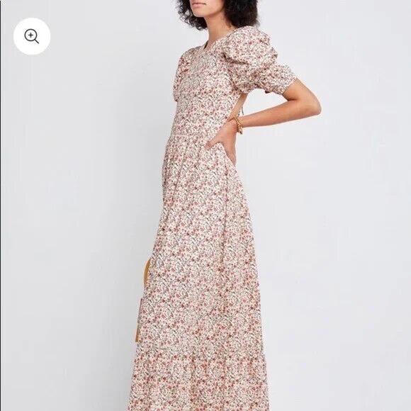 Few Moda Hayden Maxi Dress - S - Orange Floral - Picture 6 of 7